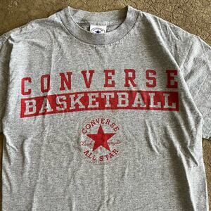 Vintage Converse All Star Chuck Taylor‎ Basketball Sporty Grey T-Shirt 90s
